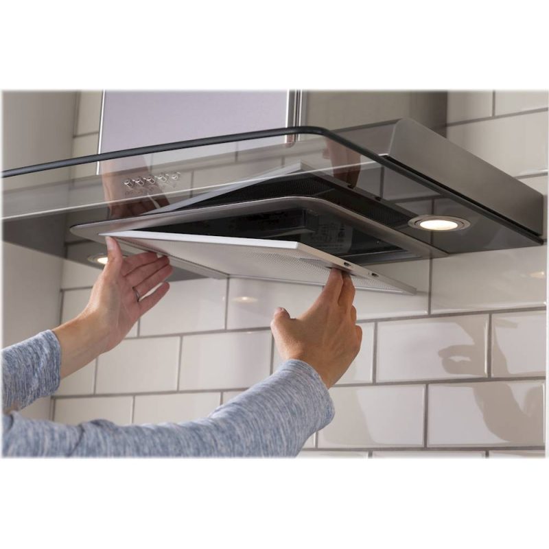 GE Profile - 24" Convertible Range Hood - Silver - Image 4