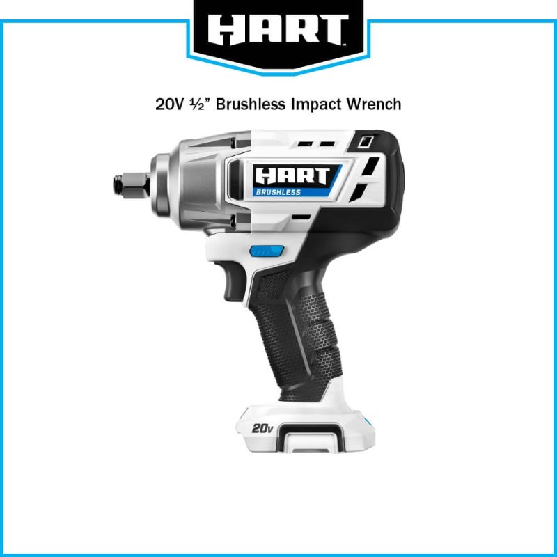 HART 20-Volt 1/2-inch Battery-Powered Brushless Impact Wrench (Battery Not Included) - Image 9