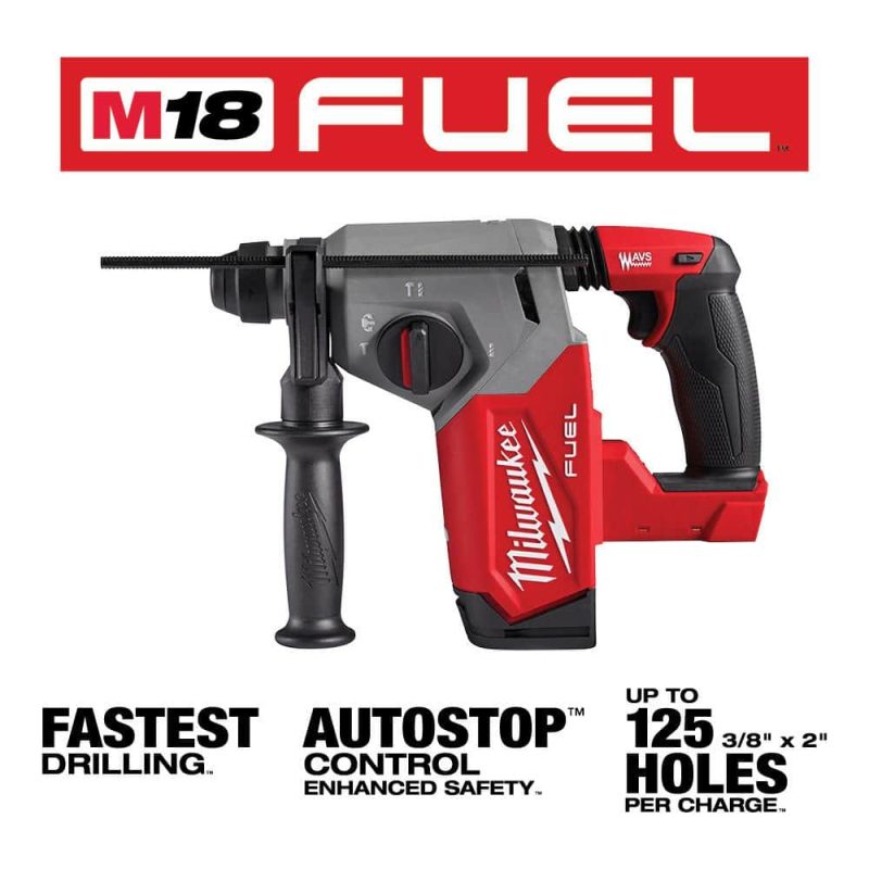 M18 FUEL 18V Lithium-Ion Brushless Cordless 1 in. SDS-Plus Rotary Hammer with Compact Bandsaw (2-Tool) 2912-20-2829-20 - Image 2