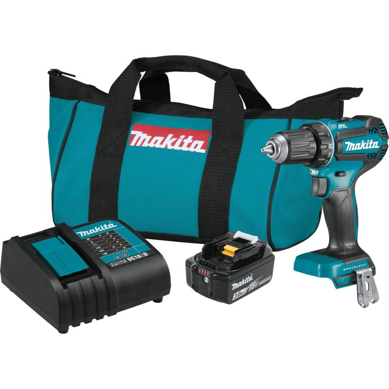 Makita XFD131 18V LXTu00ae Lithium-Ion Brushless Cordless 1/2" Driver-Drill Kit (3.0Ah)