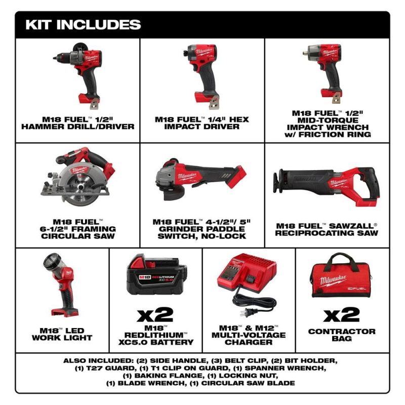 MW M18 FUEL 7 Tool Combo Kit 3697-27 from MW - Image 2