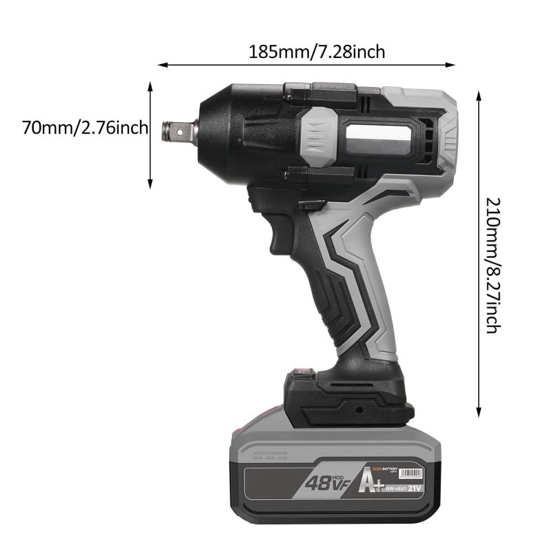 Dadypet Electromotion spanner,Wrench Wrench 48VF Lithium Battery 1080NM Torque Power Battery Wrench 1080NM Battery Powered Wireless 1080 N.M Torque Powered Wireless Wrench N.M Torque Wrench HUIOP - Image 4