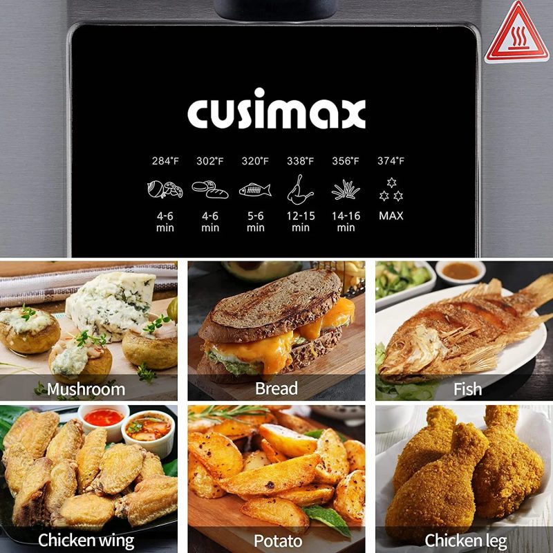 CUSIMAX 2.6QT Deep Fryer, Stainless Steel, Electric, New, Model CMDF-02 - Image 2