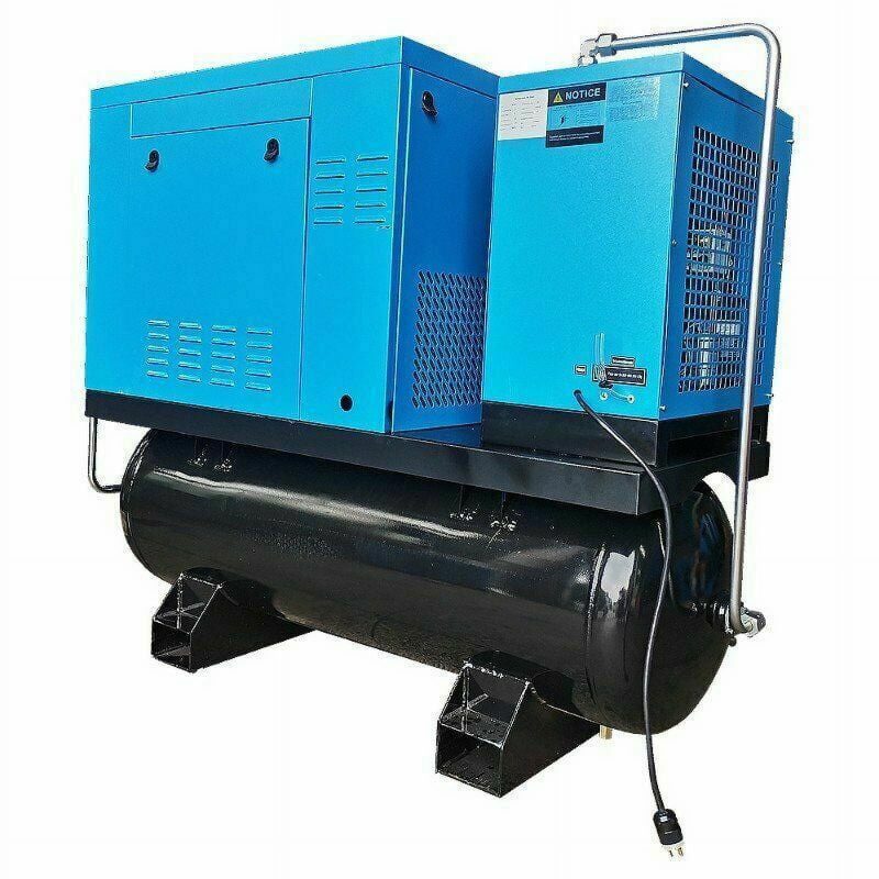 460v 3-Phase 10HP Rotary Screw Air Compressor With 80 Gal. ASME Tank + Refrigerated Air Dryer - Image 7