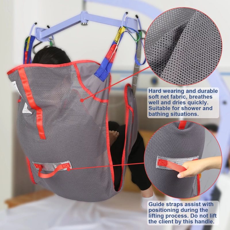 EZ Assistive Universal Full Body Patient Lift Sling, Mesh Fabric Patient Sling Transfer and Bathing aids, 500lb Weight Capacity - Image 4