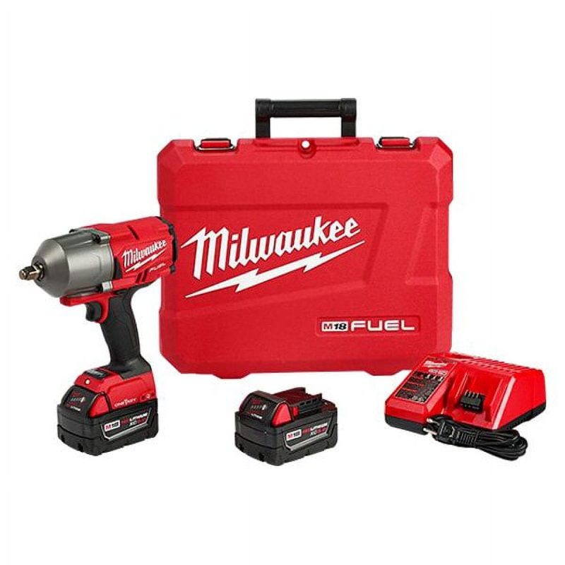 Milwaukee 2863-22 - M18 Fuel 1/2" Hog Ring Anvil 18V 5.0Ah Li-Ion Cordless Impact Wrench Kit