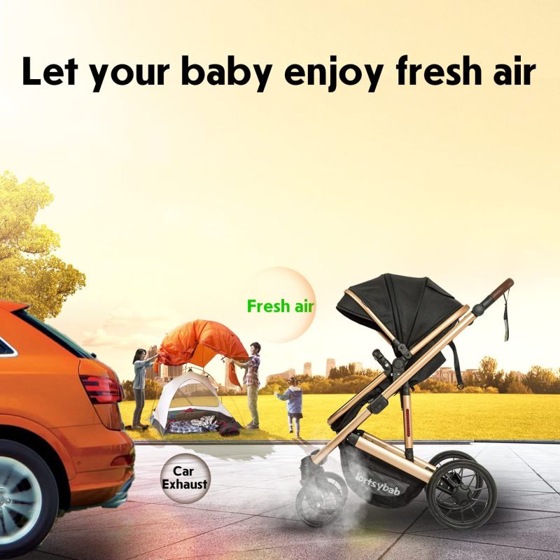 Infant Newborn Baby Bassinet Stroller - Image 9