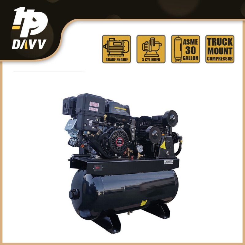 HPDAVV 13HP Gas-Powered 180psi Air Compressor 420CC Engine 30Gal Tank 24cfm 2 Stage - Image 9