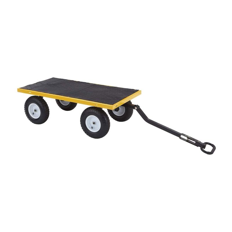 Gorilla Carts 1200 Pound Capacity Steel Utility Cart Wagon with Removable Sides - Image 9