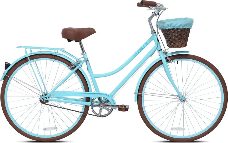 Kent Bicycles 700C Providence Ladies Cruiser Bike， Light Blue and Brown