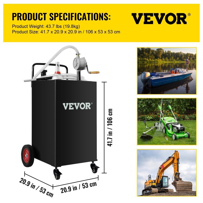 VEVOR 35 Gallon Gas Caddy - Image 7