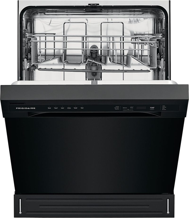 Frigidaire - 24" Compact Front Control Built-In Dishwasher with Stainless Steel Tub, 52 dBA - Black - Image 7