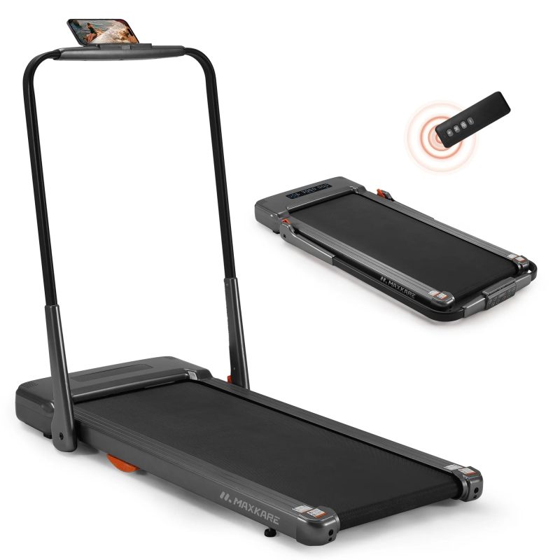 MaxKare 2 in 1 Folding Under Desk Treadmill Max 7.5MPH 2.5HP with Remote Control, Walking Pad for Home/Office Use, 265lbs Weight Capacity