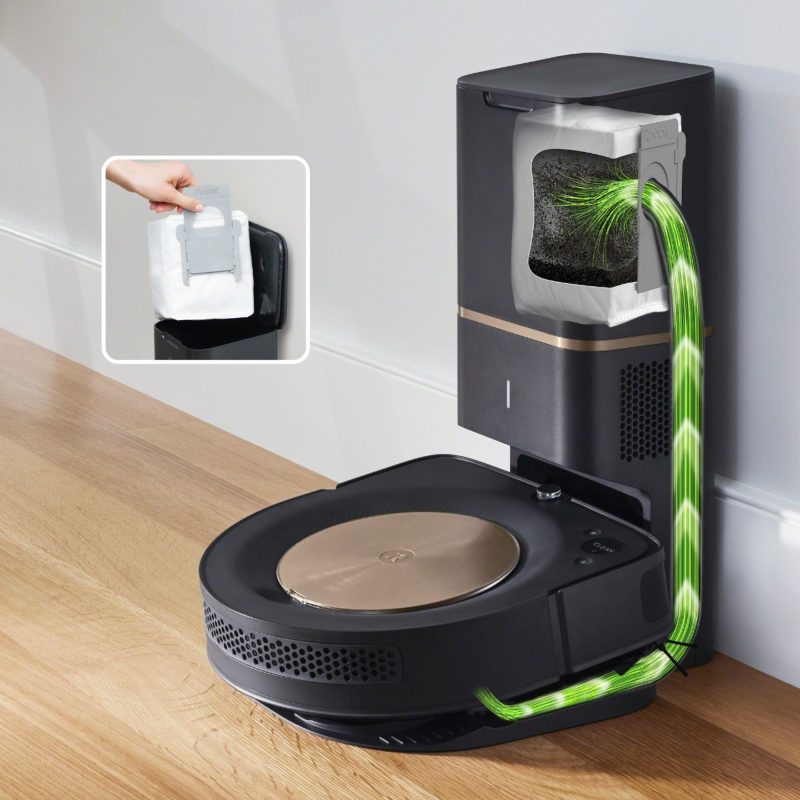 iRobot Roomba s9+ (9550) Wi-Fi Connected Self-Emptying Robot Vacuum - Java Black - Image 2