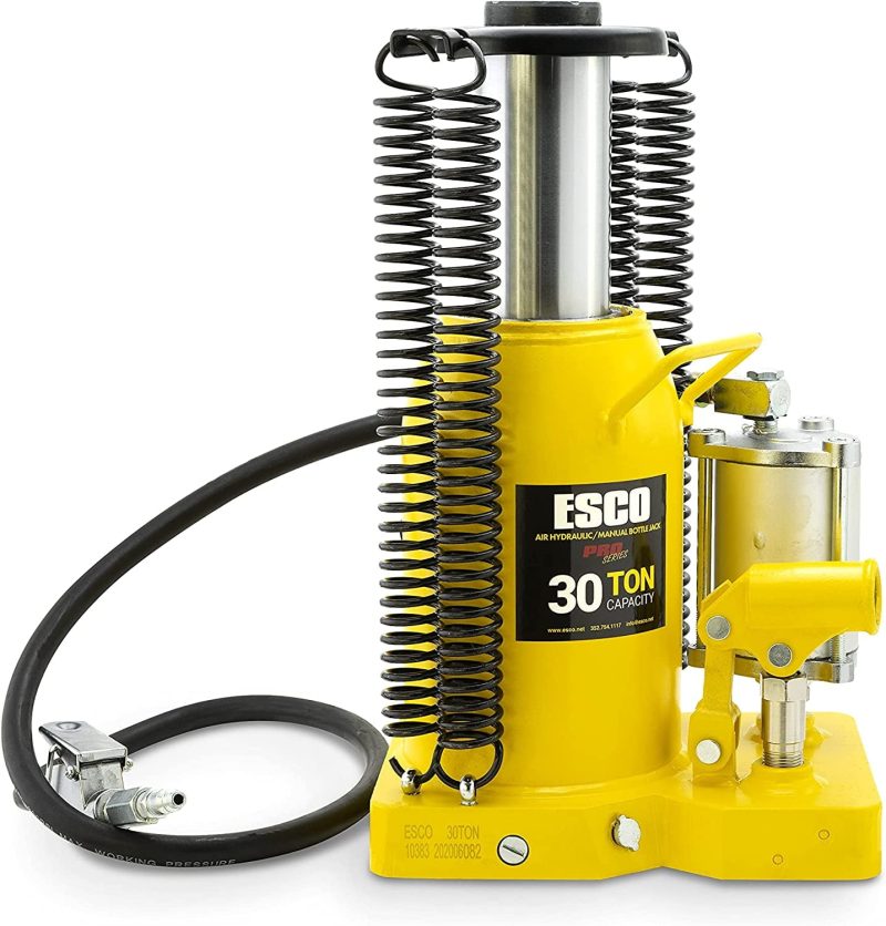 ESCO 30 Ton Had Pro Series Air Hydraulic Bottle Jack - Image 5