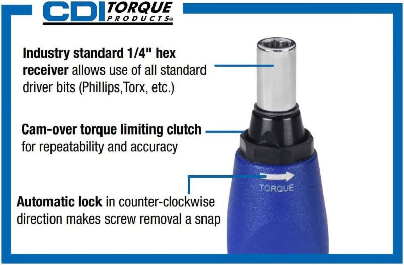 CDI Torque Products 401SM Micro Adjustable Torque Screwdriver, Torque Range 5 to 40-Inch Pounds - Image 3