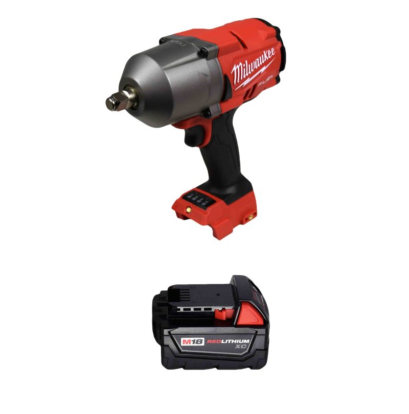 Milwaukee 2767-20 1/2" High Torque Impact Wrench w/ 48-11-1828 18V 3Ah Battery