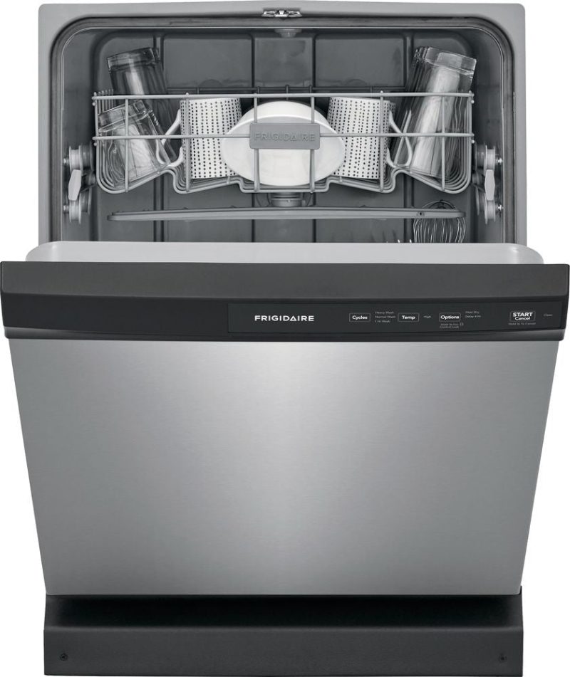 Frigidaire - 24" Front Control Tall Tub Built-In Dishwasher - Stainless steel - Image 4