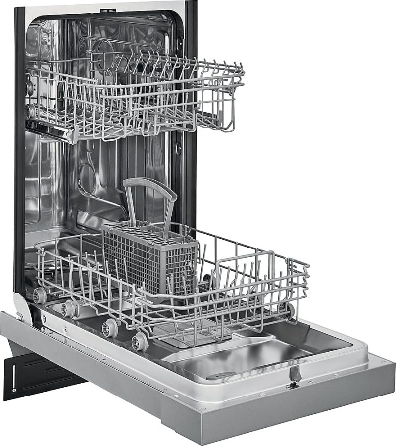 Frigidaire - 18" Front Control Built-In Dishwasher with Stainless Steel Tub - Stainless steel - Image 5