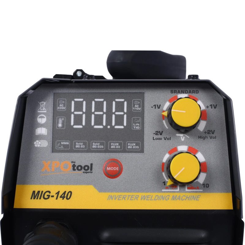 140A MIG Welder,110V multiprocess welder,Gas Gasless MIG Welding Machine,4 in 1 Flux MIG/Solid Wire/Lift TIG/Stick ARC Welder - Image 4