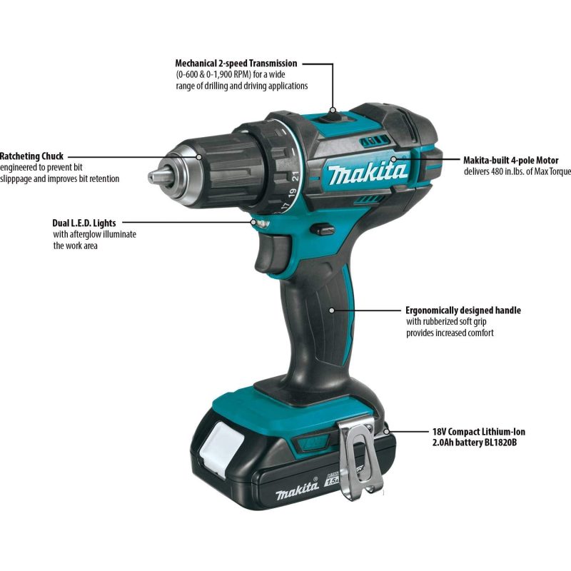 Makita CT225SYX 18V LXTu00ae Lithium-Ion Compact Cordless 2-Pc. Combo Kit (1.5Ah) - Image 3