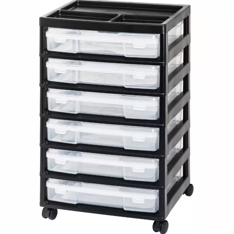 Iris 6 Case Rolling Scrapbook Cart