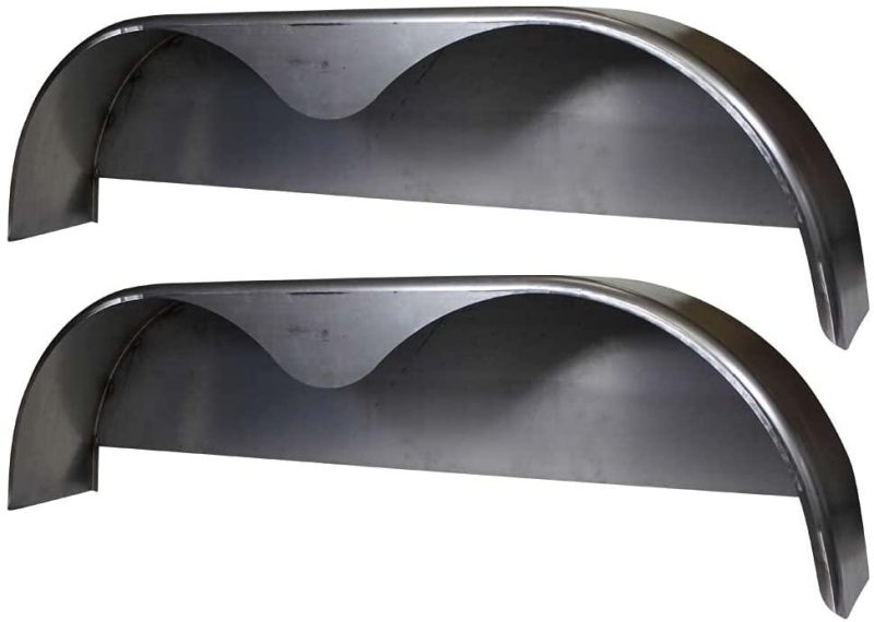 72×10-3/4 Tandem Axle Steel Trailer Fender w/Back Plate Welded In (2-Pack)