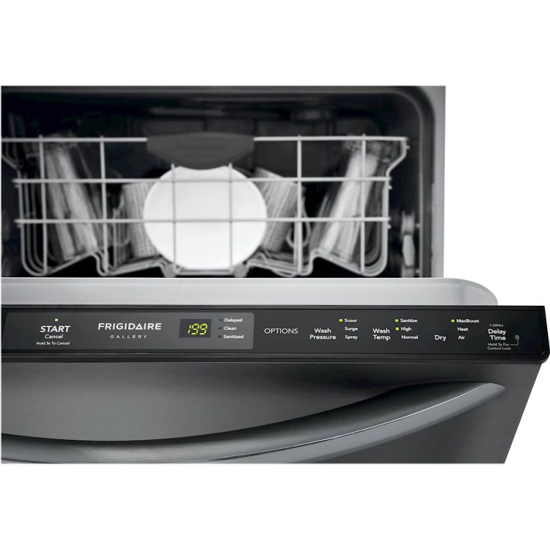 Frigidaire - Gallery 24" Compact Top Control Built-In Dishwasher with 49 dBa - Black stainless steel - Image 6