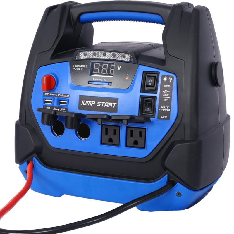 Rechargeable Jump Starter, 1800 Amp Battery Jump Starter with Air Compressor Car Tire Inflator