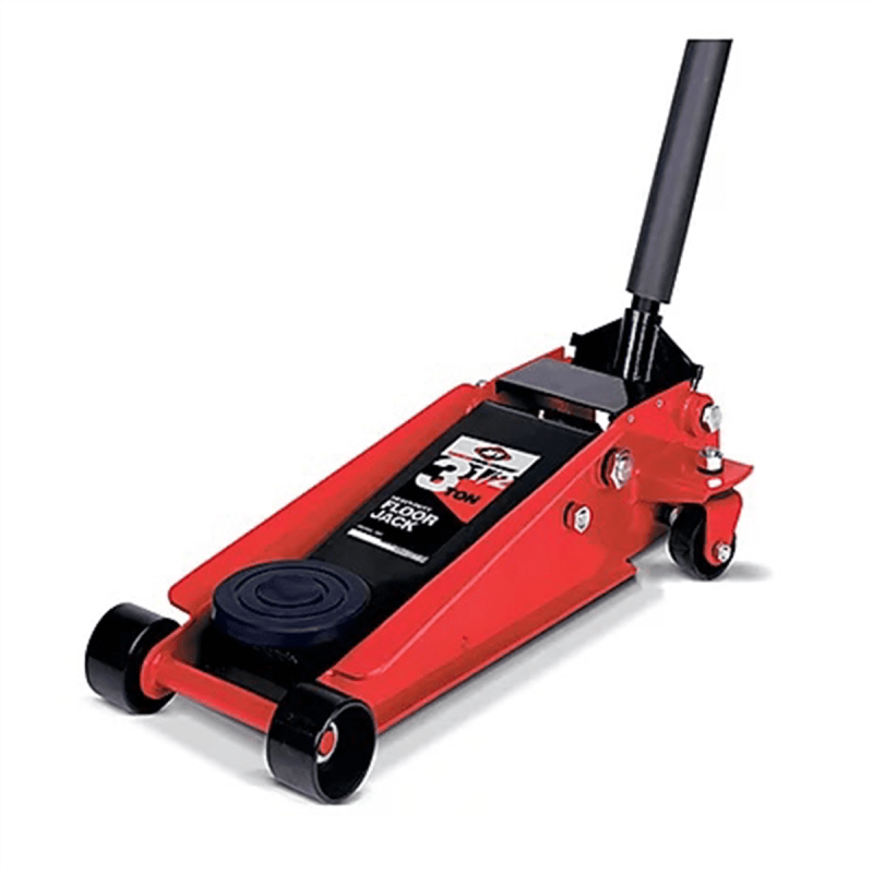 AFF - Service Jack - 3.5 Ton Capacity - Double Pump - Short Chassis - 1 pc Handle - 4" Min H to 19.5" Max H - Heavy Duty