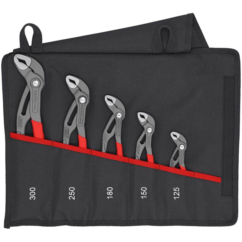 KNIPEX 5 Pc. Cobra Pliers Set In Tool Pouch