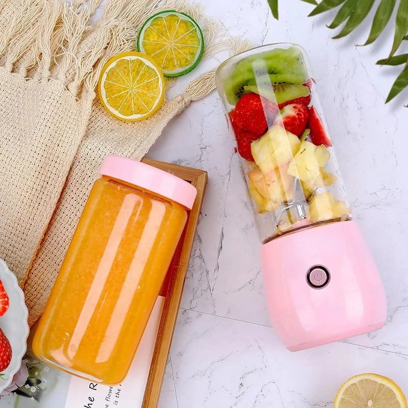 Juicer Glass Portable Smoothie Fruit Blender Mixer Juice Extractor Juicer Machine Manual Food Processor Exprimidor - Image 5