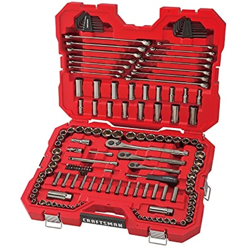 Craftsman 121 Piece SAE and Metric Chrome Mechanic Tool Set - Image 2