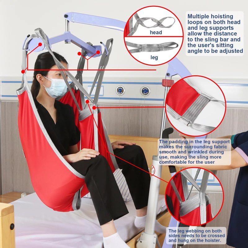 EZ Assistive Hoyer Lift Sling for Patient Transfer,Patient Lift Sling for Divided Leg,Hoyer Sling Transfer and Lift Patient Safely, 500lb Weight Capacity - Image 3