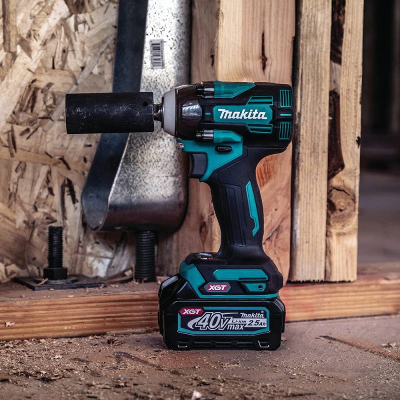 Makita GWT05D 40V Max Brushless Lithium-Ion 1/2 in. Cordless 4-Speed Impact Wrench with Detent Anvil Kit (2.5 Ah) - Image 6