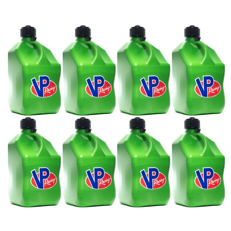 VP Racing 5.5 Gal Motorsport Racing Fuel Utility Container, Green (8 Pack)