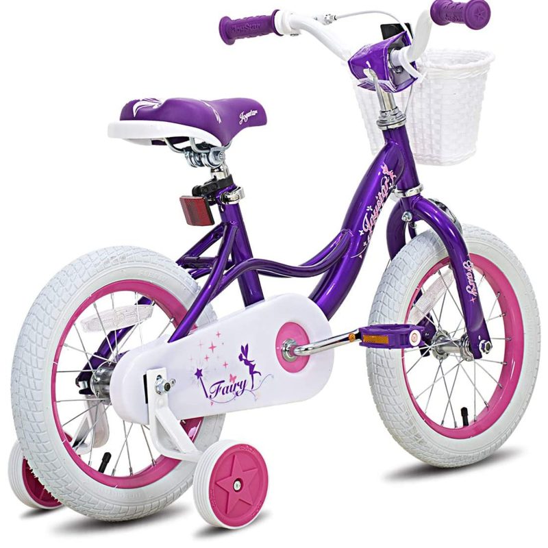 Fairy 16 Inch Kids Bike w/ Training Wheels for Ages 4 to 7, Purple (Open Box) - Image 6