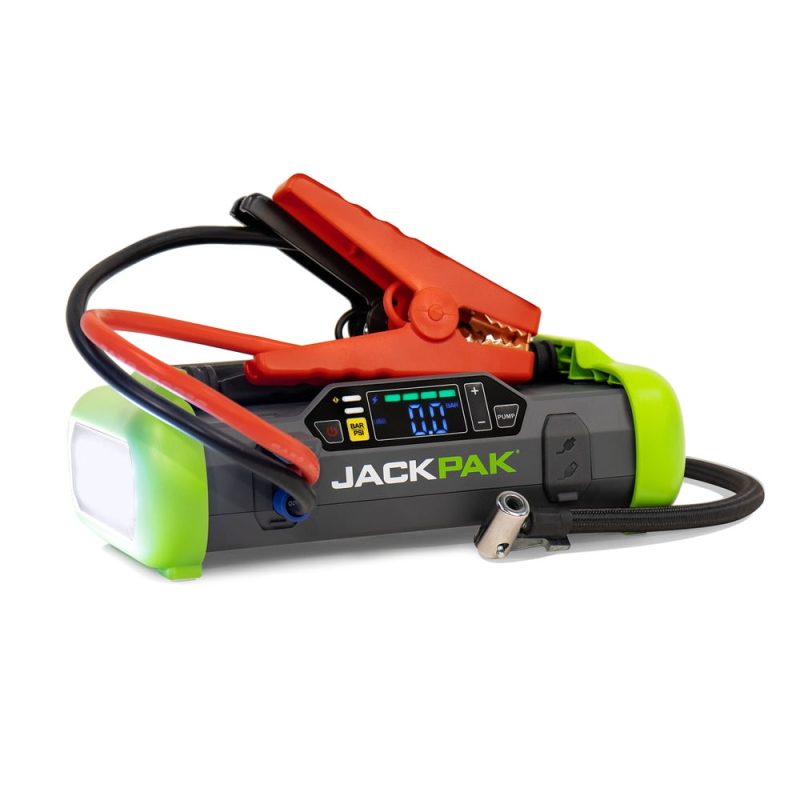 JackPak 2500 Amp Portable 4-1 Jump Starter, Air Compressor, Flashlight & Charger, USB - Image 11