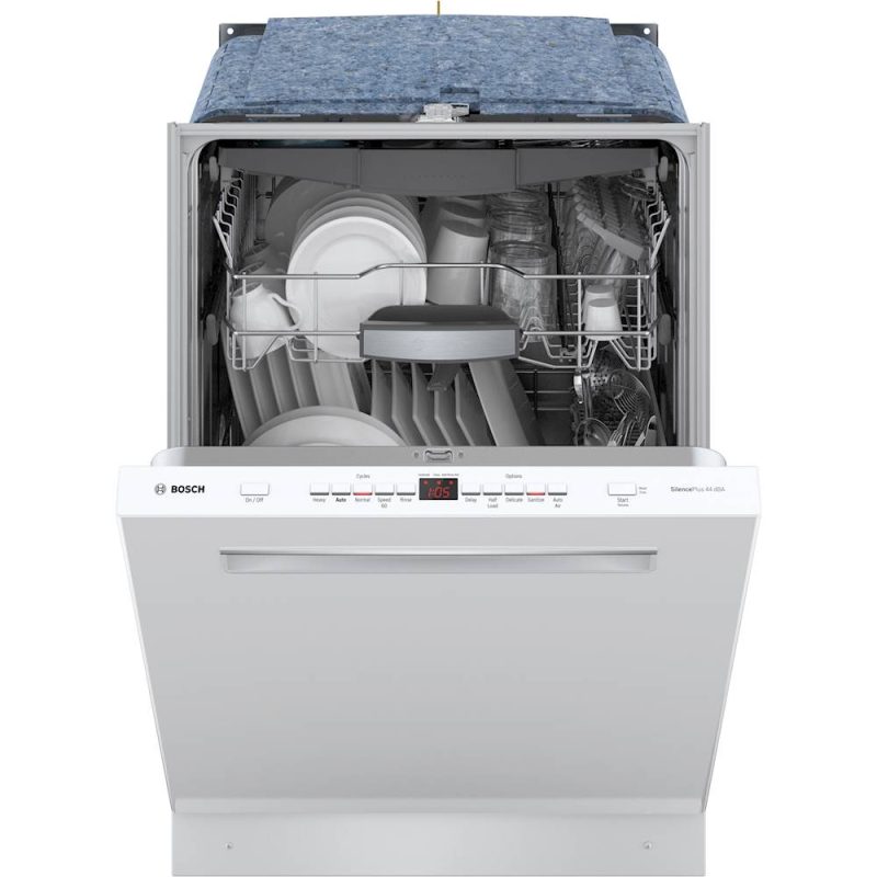 Bosch - 500 Series 24" Top Control Built-In Dishwasher with Stainless Steel Tub, 3rd Rack, 44 dBa - White - Image 14