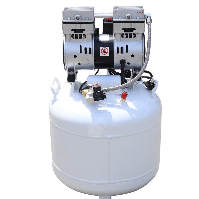 40L Dental Air Compressor Silent Noiseless Oil Free Oilless Compressor Machine Portable Air Compressor Oil Free Quiet Tool Air Pump Compressor 750W 115 PSI - Image 3