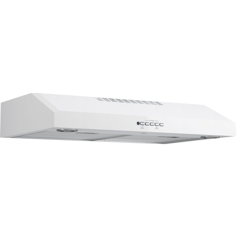 GE - 30" Convertible Range Hood - White on white - Image 4