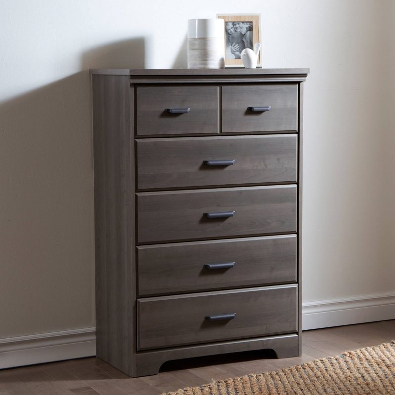 South Shore Versa 5-Drawer Chest, Gray - Image 4