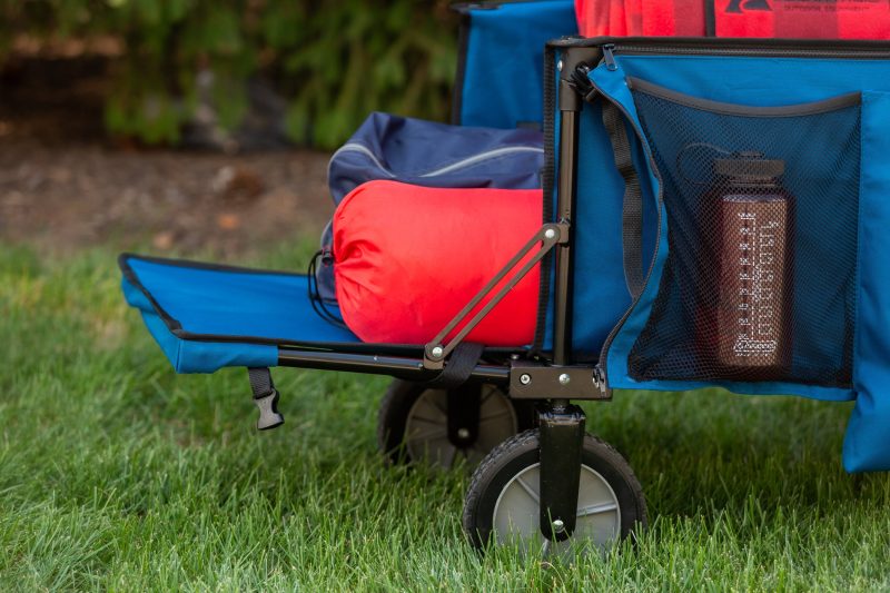 Ozark Trail Quad Folding Camp Wagon with Tailgate， Blue - Image 5