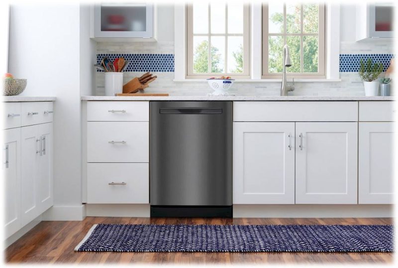 Frigidaire - Gallery 24" Top Control Tall Tub Built-In Dishwasher - Black stainless steel - Image 12