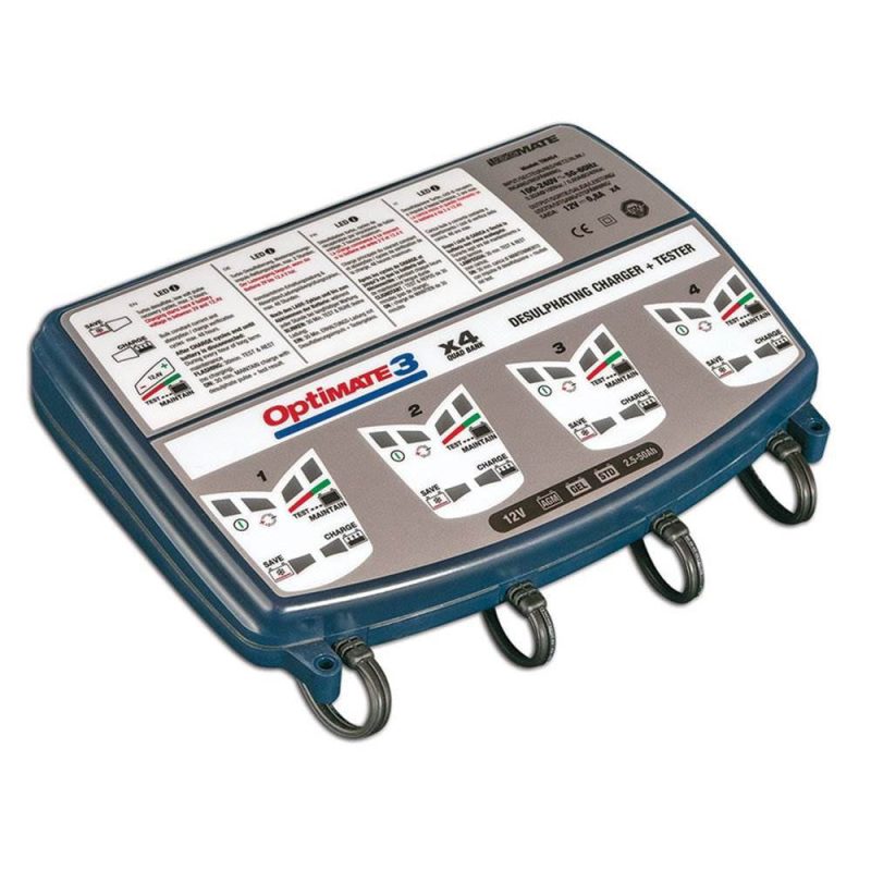 TecMate TM-455 Optimate 3 4X Ampmatic Battery Charger for Various 12V Batteries - Image 2