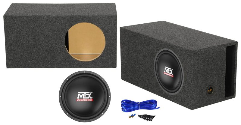 MTX Terminator TN12-04 12” 400 Watt Car Audio Subwoofer+Vented Sub Box Enclosure