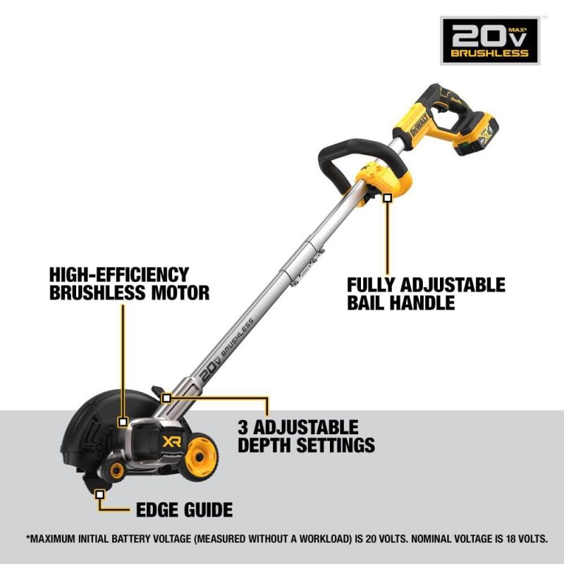 DEWALT 20V MAX* Brushless Cordless Edger Kit DCED400M1 from DEWALT - Image 10