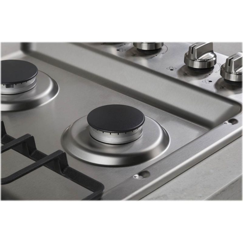 GE - 30" Built-In Gas Cooktop - Stainless steel - Image 3