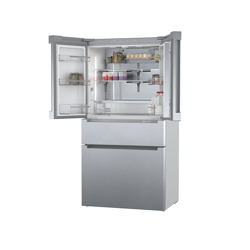 Bosch - 800 Series 20.5 Cu. Ft. 4-Door French Door Counter-Depth Smart Refrigerator - Stainless steel - Image 11