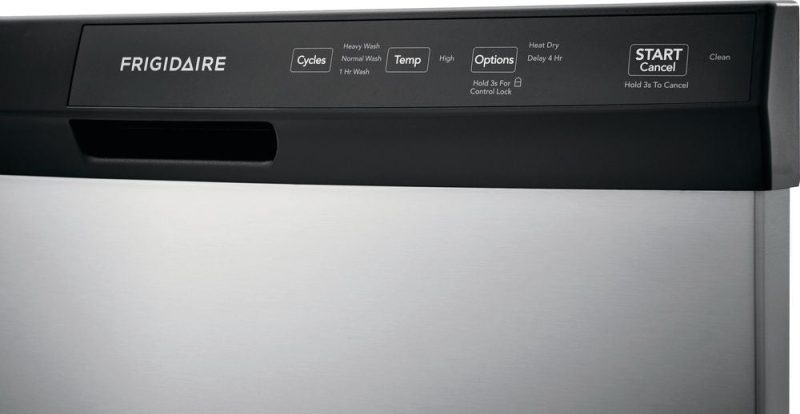 Frigidaire - 24" Front Control Tall Tub Built-In Dishwasher - Stainless steel - Image 5